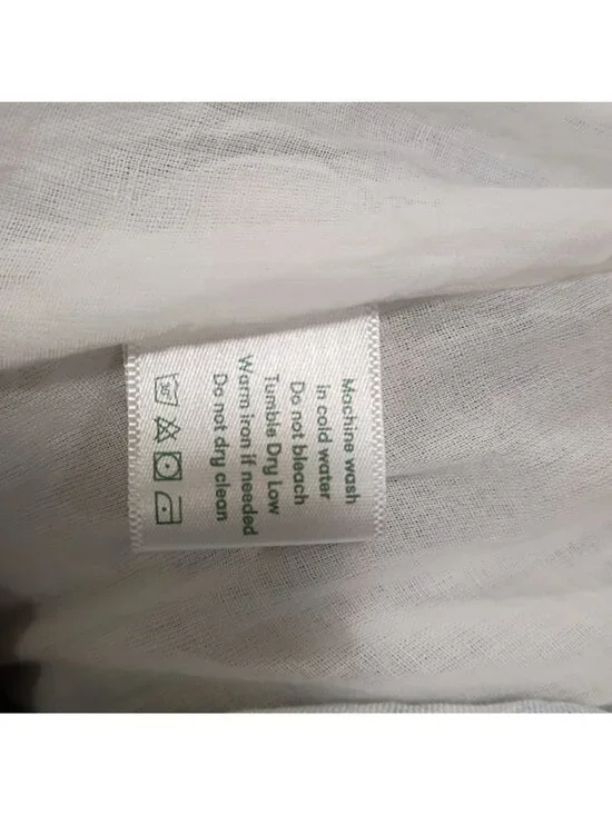 Roller Rabbit Mini Dress Women's Blue White Floral Print Linen Ruffle Sleeve - Picture 10 of 10